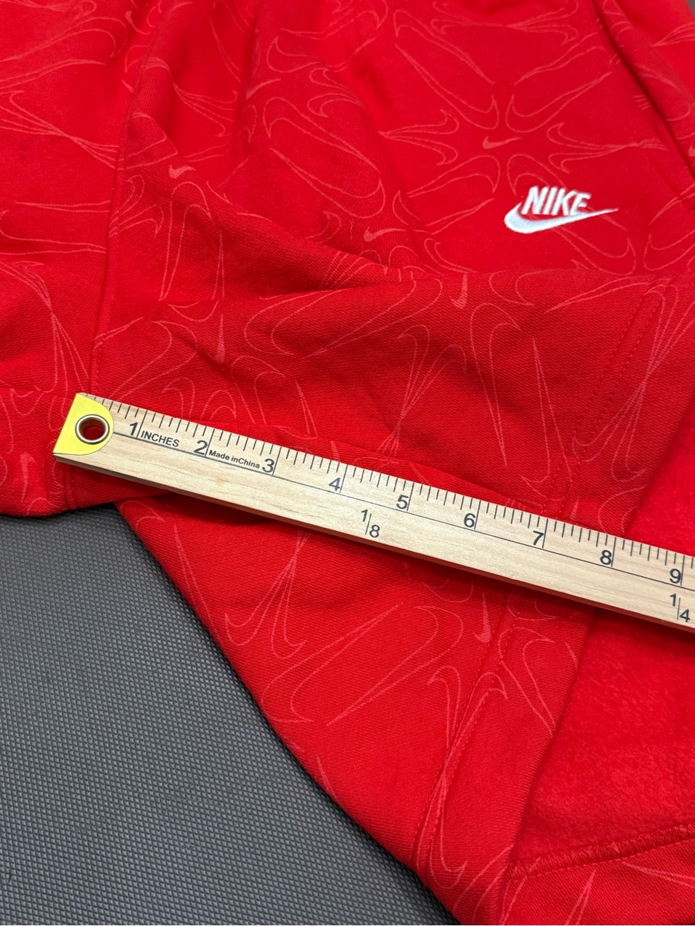 Nike Men's Sportswear Club Fleece BB AOP Sweat Shorts Red Gym Athleisure XL - Picture 8 of 10